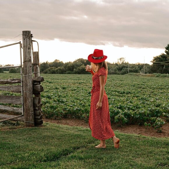 Classic Womens Western Cowboy Cowgirl Hats with Wide Belt - Picture 4 of 5
